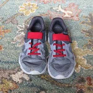 Red-Gray Sneakers